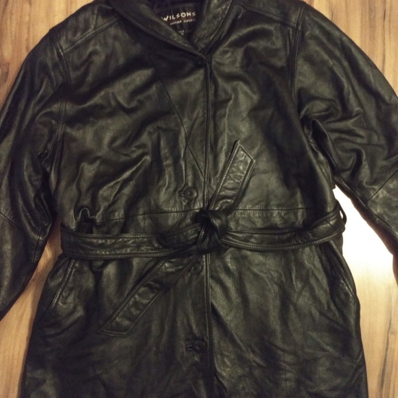 Wilsons leather knee length coat - Picture 8 of 8